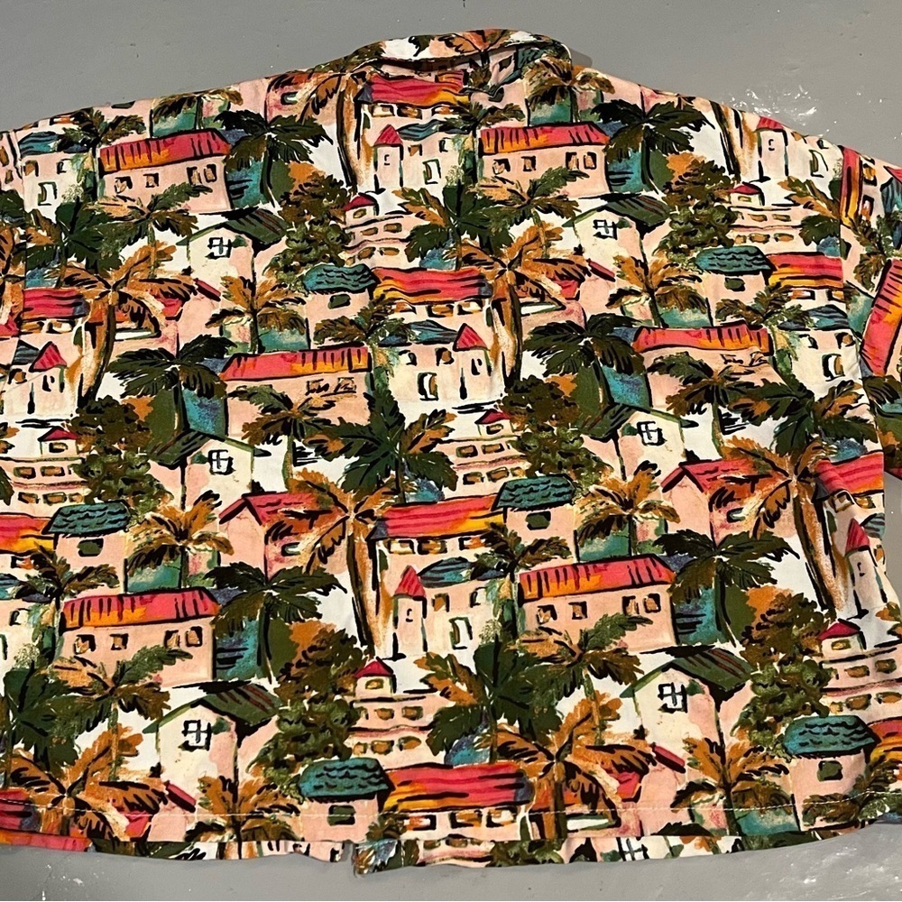 Forever 21 Women's Shirt Tropical Vacation Cropped Multicolored Size Med… - Picture 3 of 8